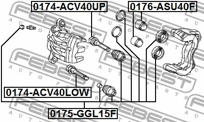 Repair Kit, brake caliper
