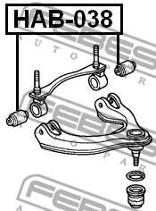 Mounting, control/trailing arm