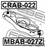 Mounting, control/trailing arm