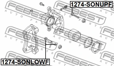 Guide Bolt, brake caliper