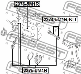 Piston, brake caliper