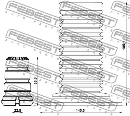 Dust Cover Kit, shock absorber