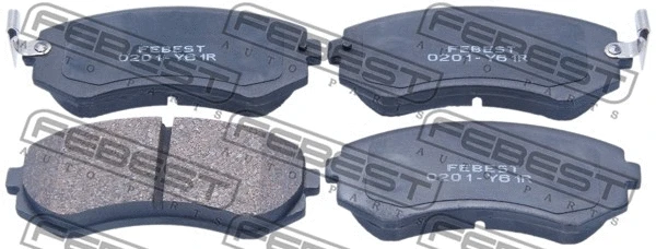 Brake Pad Set, disc brake (0201-Y61R)