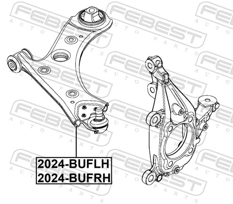 Control/Trailing Arm, wheel suspension