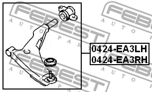 Control/Trailing Arm, wheel suspension