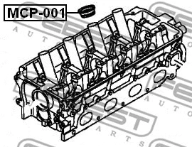 Seal Ring, spark plug shaft