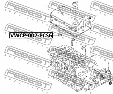 Seal Ring, spark plug shaft (VWCP-002-PCS6)