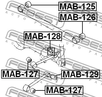 Mounting, control/trailing arm