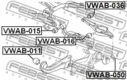 Mounting, control/trailing arm