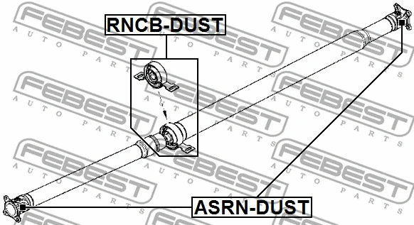 Bearing, propshaft centre bearing