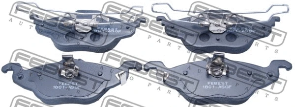Brake Pad Set, disc brake (1801-ASGF)