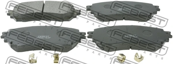 Brake Pad Set, disc brake (0501-GJF)