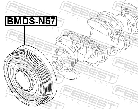 Belt Pulley, crankshaft (BMDS-N57)