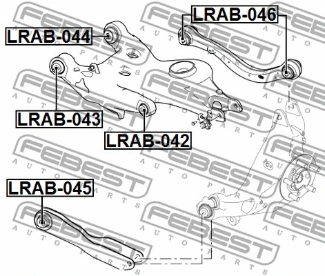 Mounting, control/trailing arm