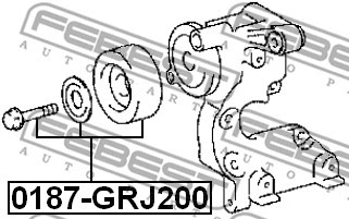 Tensioner Pulley, V-ribbed belt