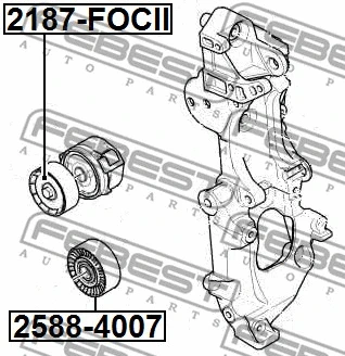 Tensioner Pulley, V-ribbed belt