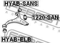 Mounting, control/trailing arm
