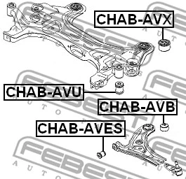 Mounting, control/trailing arm