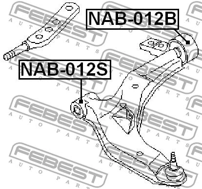 Mounting, control/trailing arm
