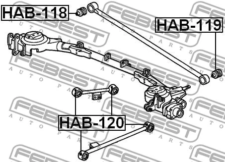 Mounting, control/trailing arm