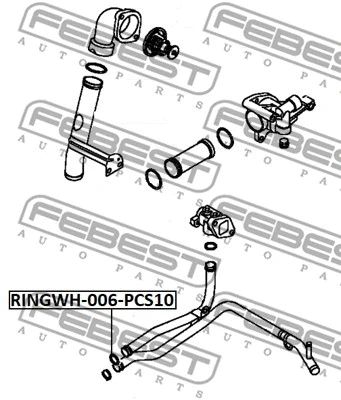 Gasket, coolant flange