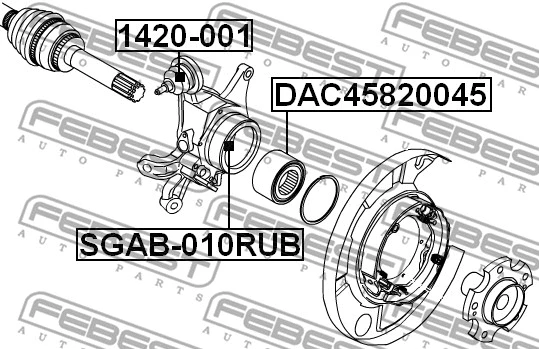 Mounting, control/trailing arm