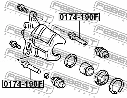 Guide Bolt, brake caliper