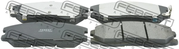 Brake Pad Set, disc brake (1001-C100F)