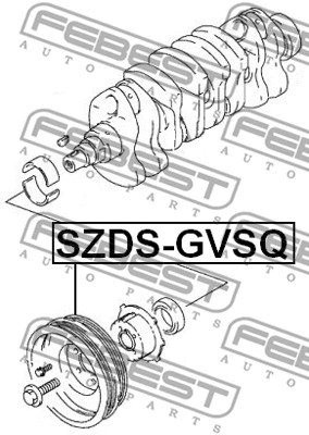 Belt Pulley, crankshaft
