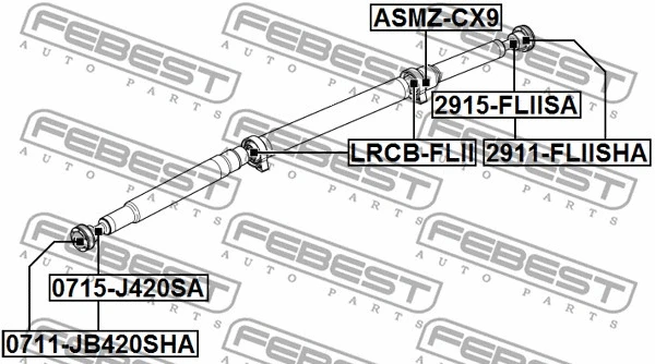 Bearing, propshaft centre bearing