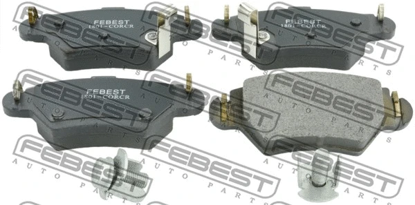 Brake Pad Set, disc brake (1801-CORCR)