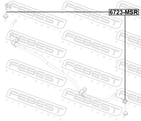 Link/Coupling Rod, stabiliser bar (6723-MSR)