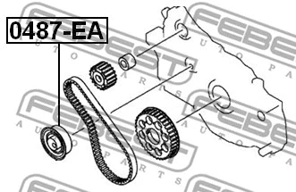 Tensioner Pulley, V-ribbed belt