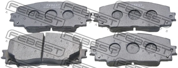 Brake Pad Set, disc brake (0101-NSP130F)
