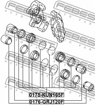Repair Kit, brake caliper