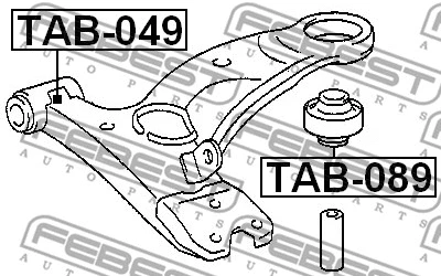 Mounting, control/trailing arm