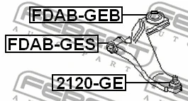 Mounting, control/trailing arm