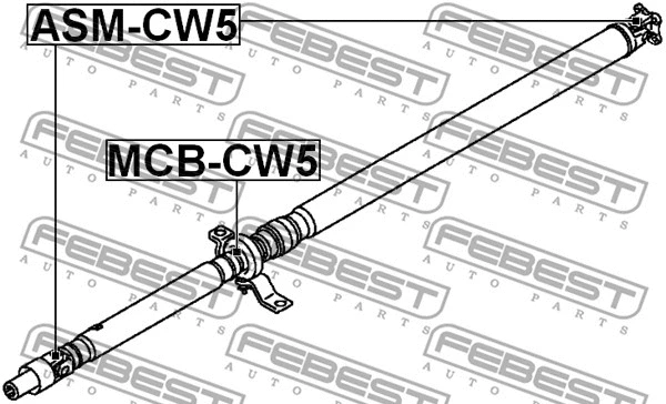 Bearing, propshaft centre bearing