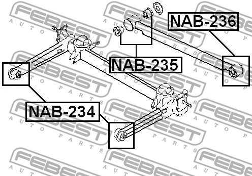 Mounting, control/trailing arm