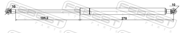 Gas Spring, bonnet