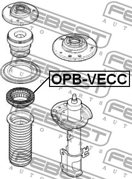 Rolling Bearing, suspension strut support mount