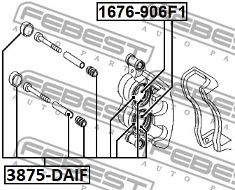 Repair Kit, brake caliper (3875-DAIF)