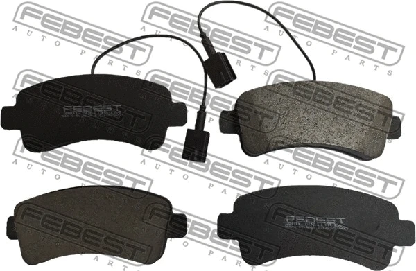 Brake Pad Set, disc brake (2801-DUCIIIR)