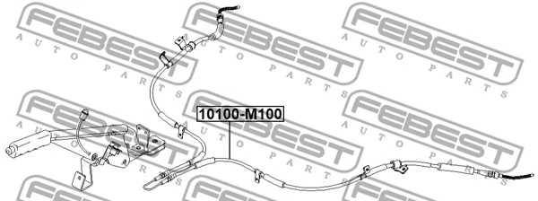 Cable Pull, parking brake (10100-M100)