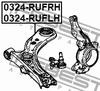 Control/Trailing Arm, wheel suspension