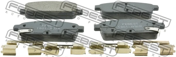 Brake Pad Set, disc brake (1801-ASJR)