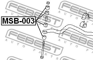 Mounting, axle strut