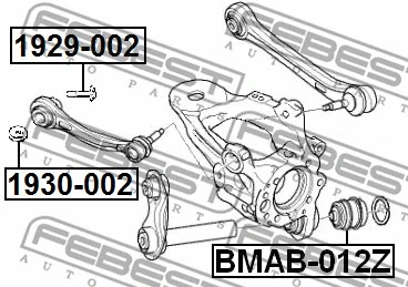 Mounting, control/trailing arm