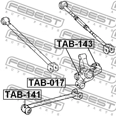 Mounting, control/trailing arm