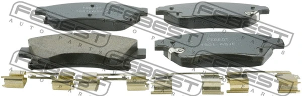 Brake Pad Set, disc brake (1801-ASJF)